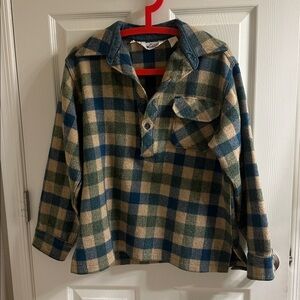 Woolrich Blue and Green Plaid shirt